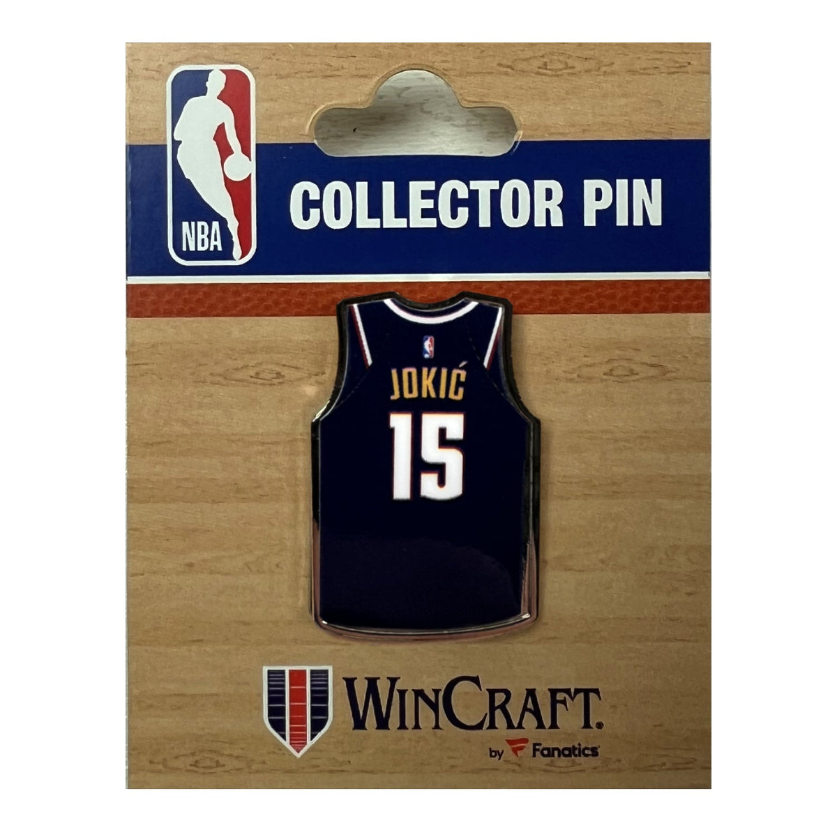 #15 Nikola Jokić Denver Nuggets Icon Jersey Lapel Pin product image 1, provided for visual reference and product detail