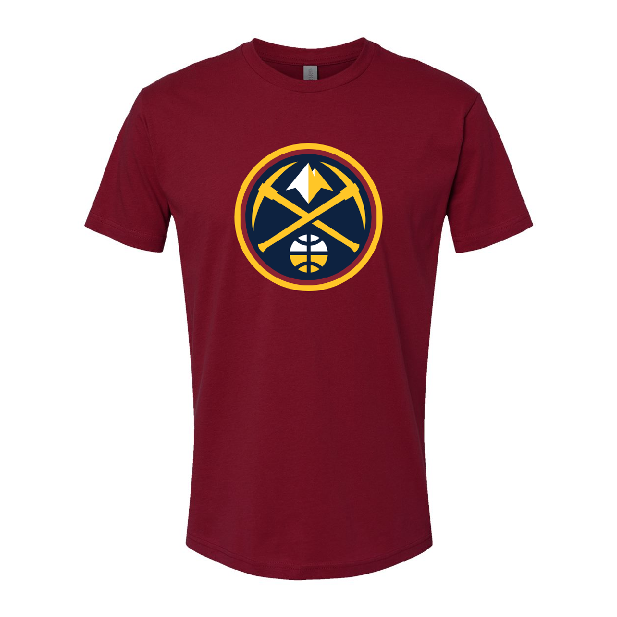 Denver Nuggets Primary Logo T-Shirt - Cardinal product image 1, provided for visual reference and product detail review