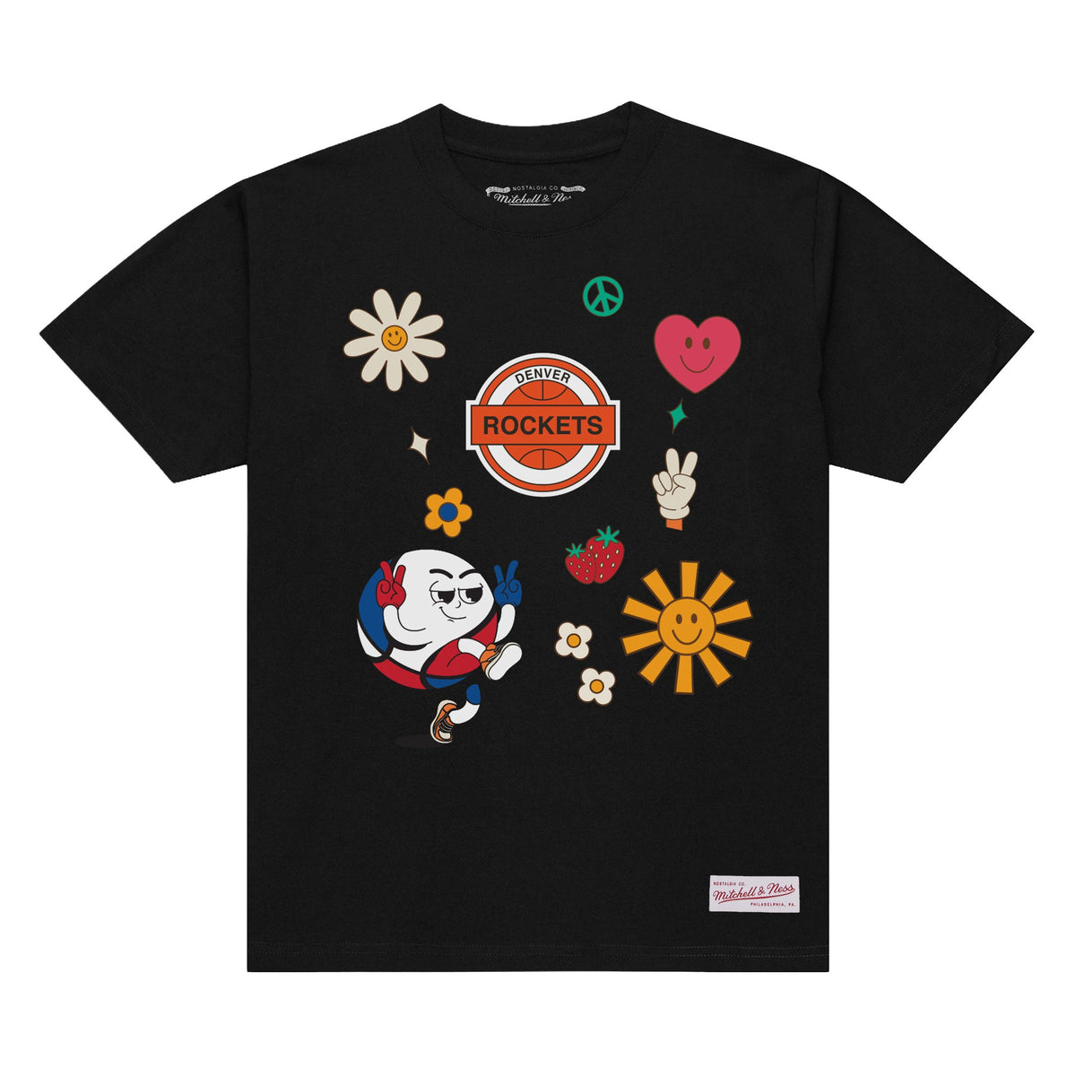 Denver Nuggets Mitchell & Ness Hardwood Classic ABA T-Shirt product image 1, provided for visual reference and product