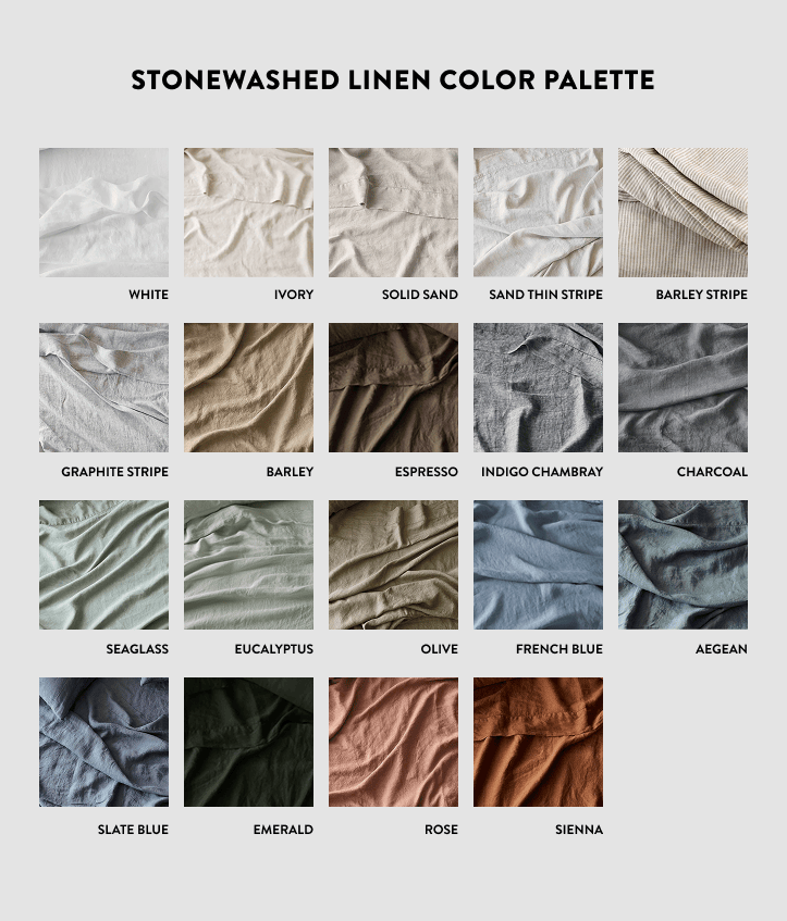 Stonewashed Linen Pillowcases