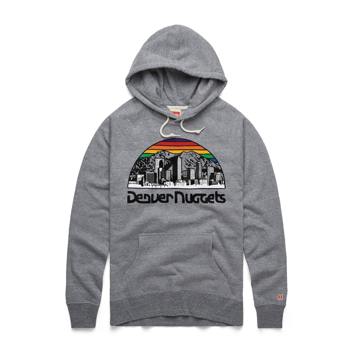 Denver Nuggets Homage City Edition Retro Skyline Hoody product image 1, provided for visual reference and product detail
