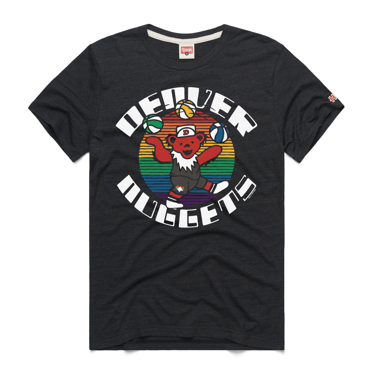 Denver Nuggets x Grateful Dead x Homage City Edition Bear T-Shirt product image 1, provided for visual reference and product