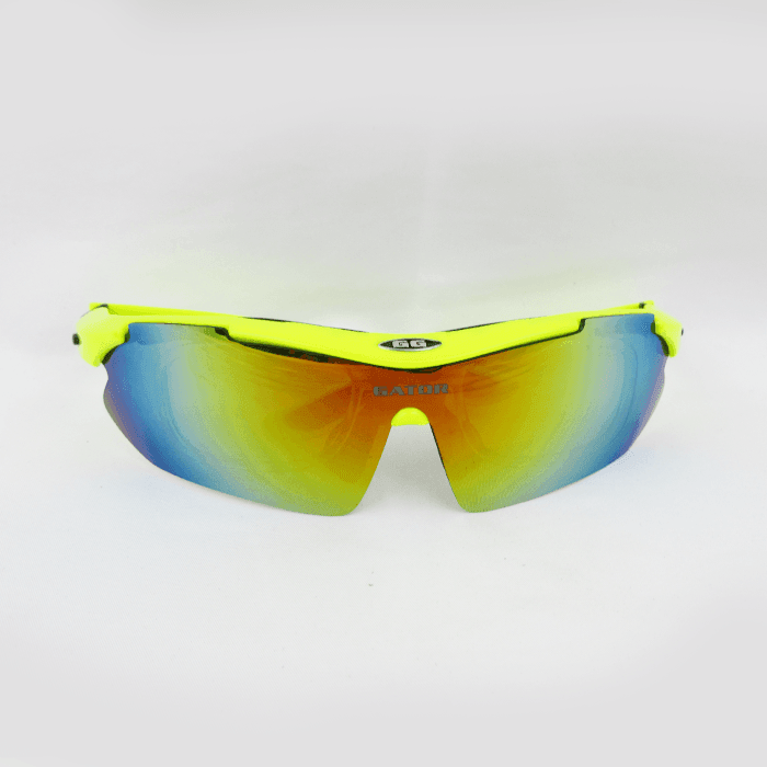 Gator Gear Multi-Lens Sunglasses Kit - Neon Yellow (w/ Prescription Lens Insert) product image 6, provided for visual