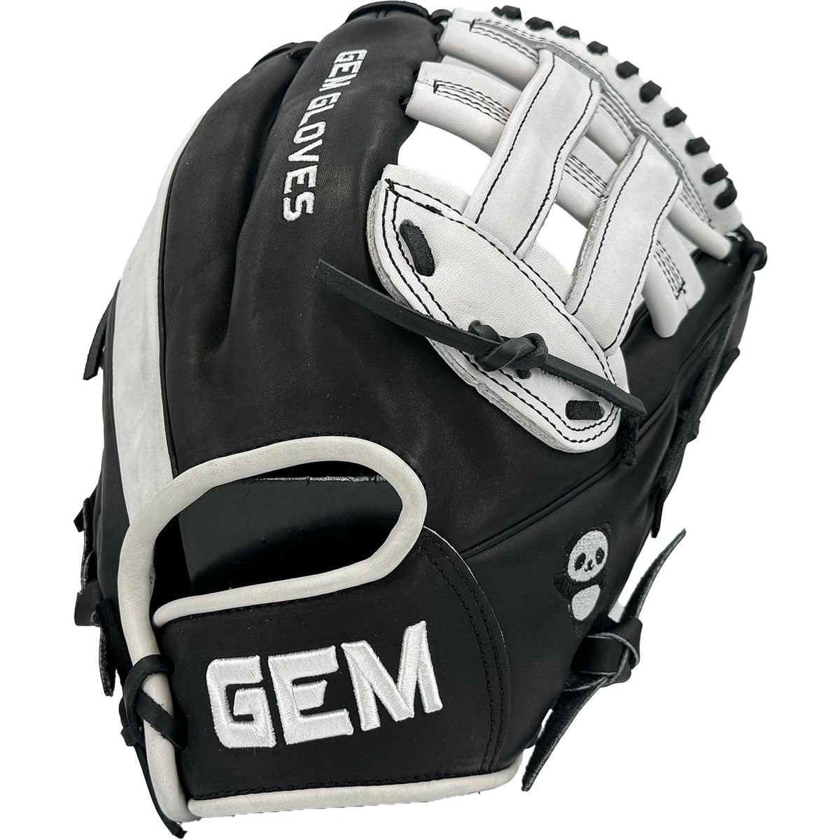 Gem Gloves Baseball Fielding Glove - GEM044 Panda product image 6, provided for visual reference and product detail review