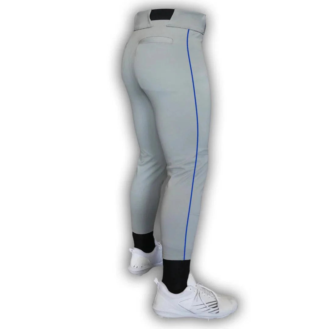 Original Dirty Mids - Piped Collection Baseball Pants (Grey) product image 9, provided for visual reference and product