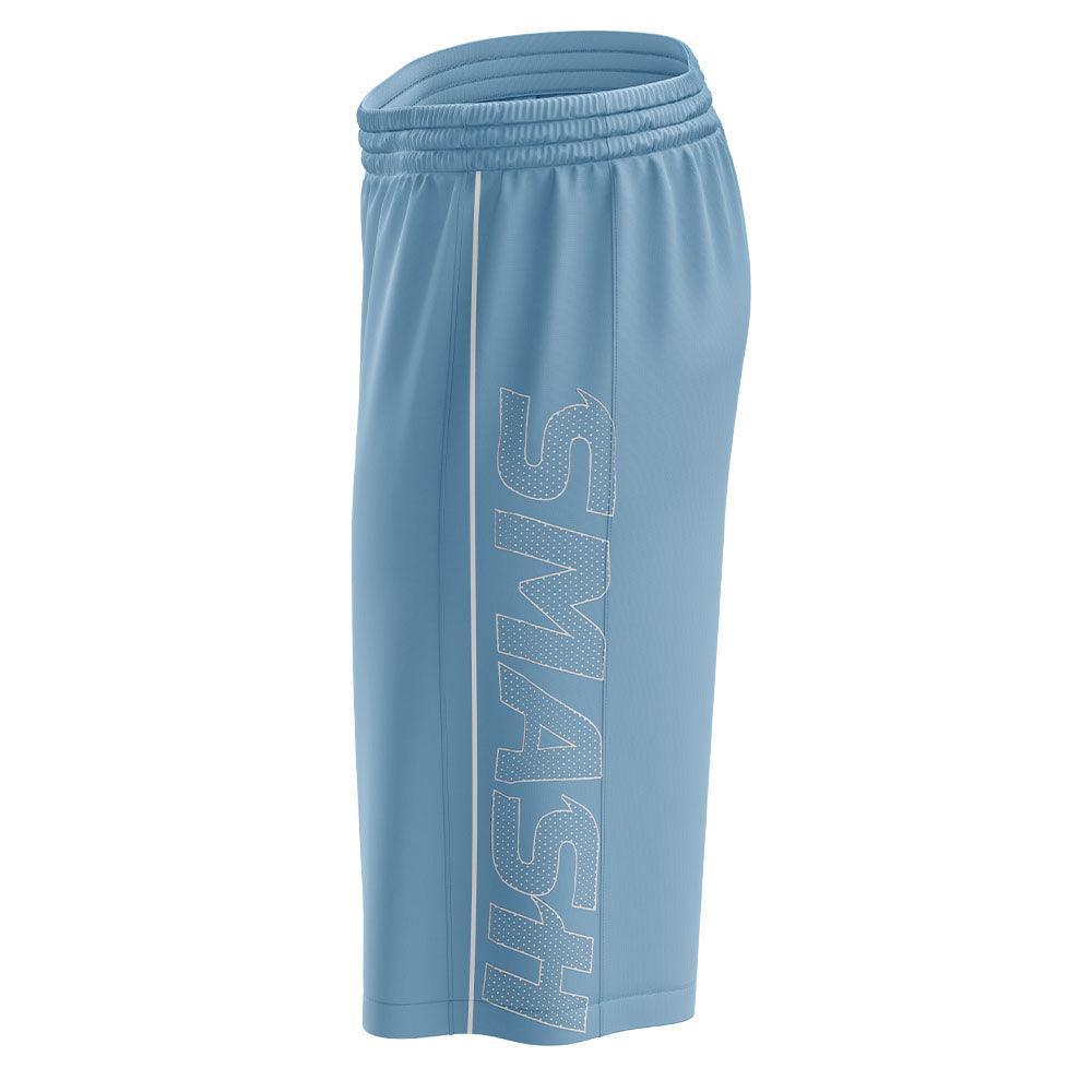 SIS Microfiber Shorts (Carolina/White) product image 2, provided for visual reference and product detail review