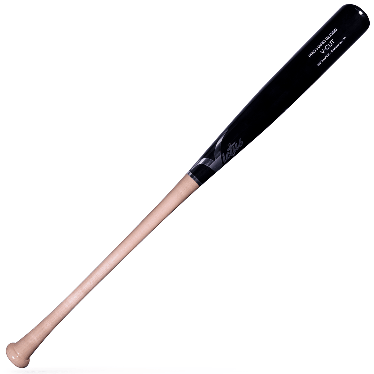 Victus V-Cut Gloss Wood Baseball Bat - VGPC-N/BK product image 1, provided for visual reference and product detail review