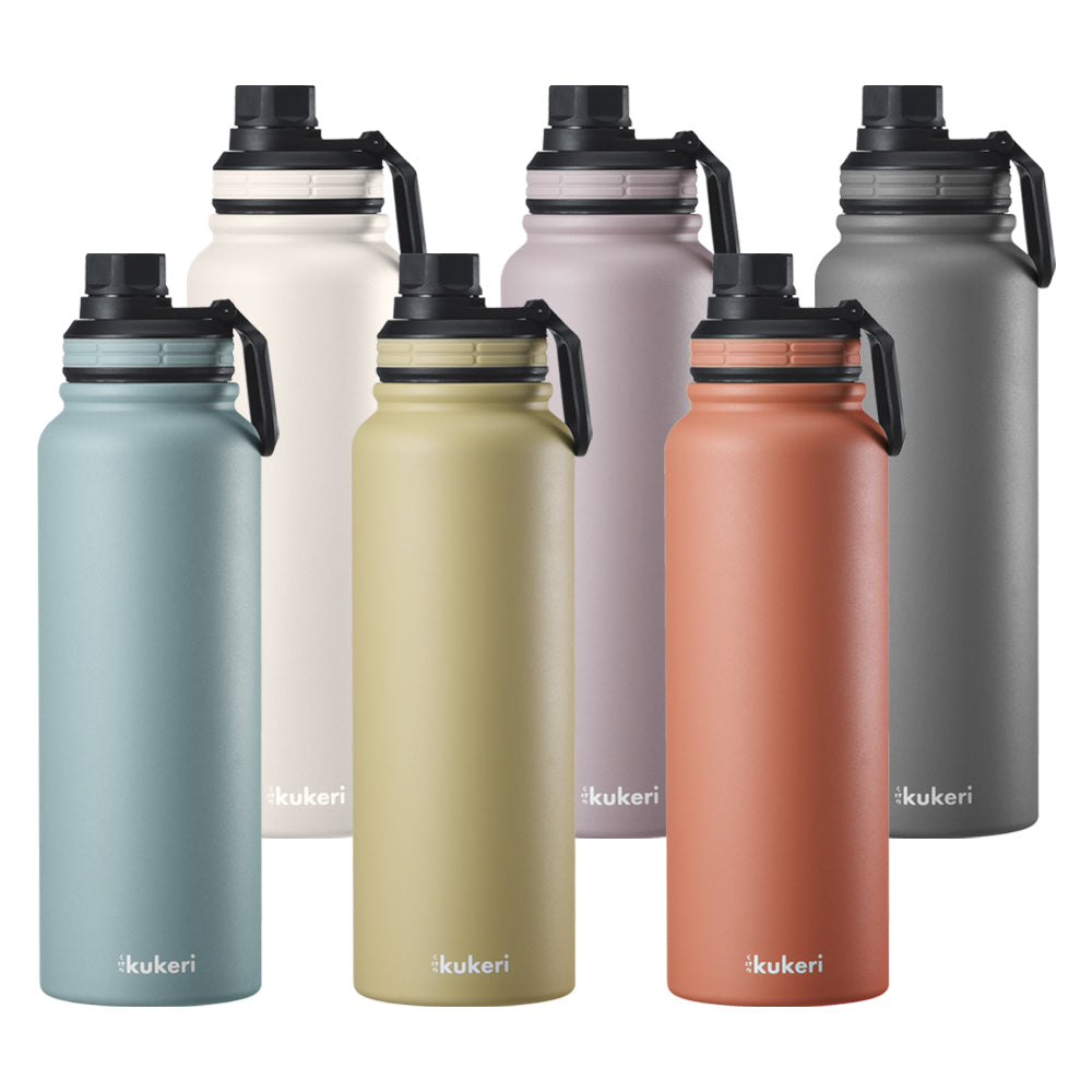 Kukeri 1000ml Vacuum Sport Bottle - Salmon