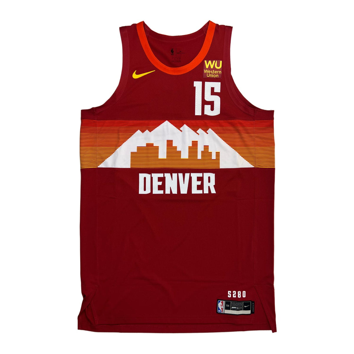 2020-21 Denver Nuggets City Edition Team Issued #15 Nikola Jokić Authentic Jersey product image 2, provided for visual