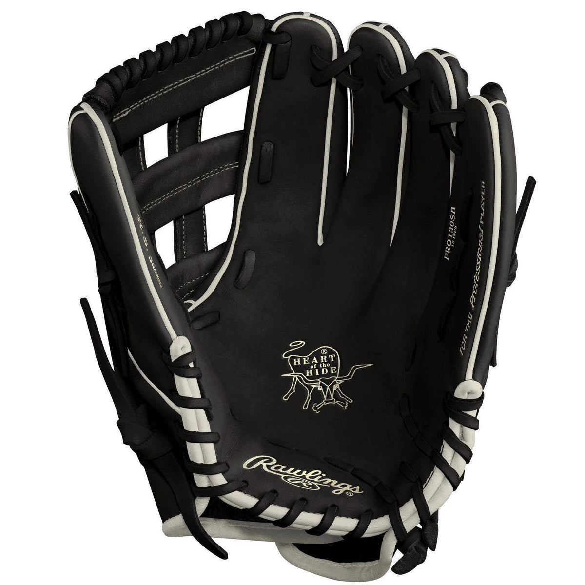 2025 Rawlings Heart of The Hide 13" Slowpitch Softball Fielding Glove - PRO130SB-6BW product image 2, provided for visual