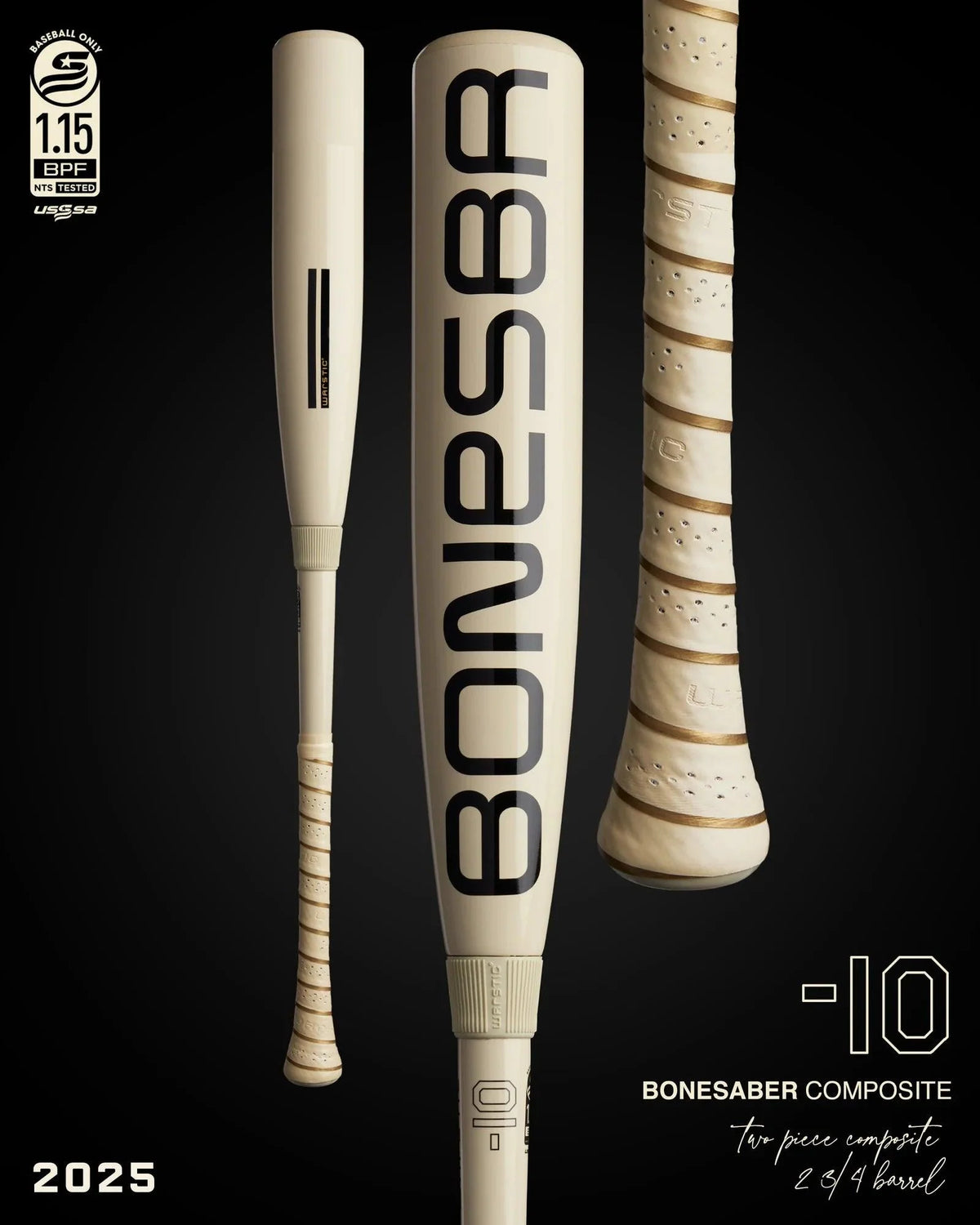2025 Warstic Bonesaber Composite USSSA Baseball Bat -10 product image 3, provided for visual reference and product detail