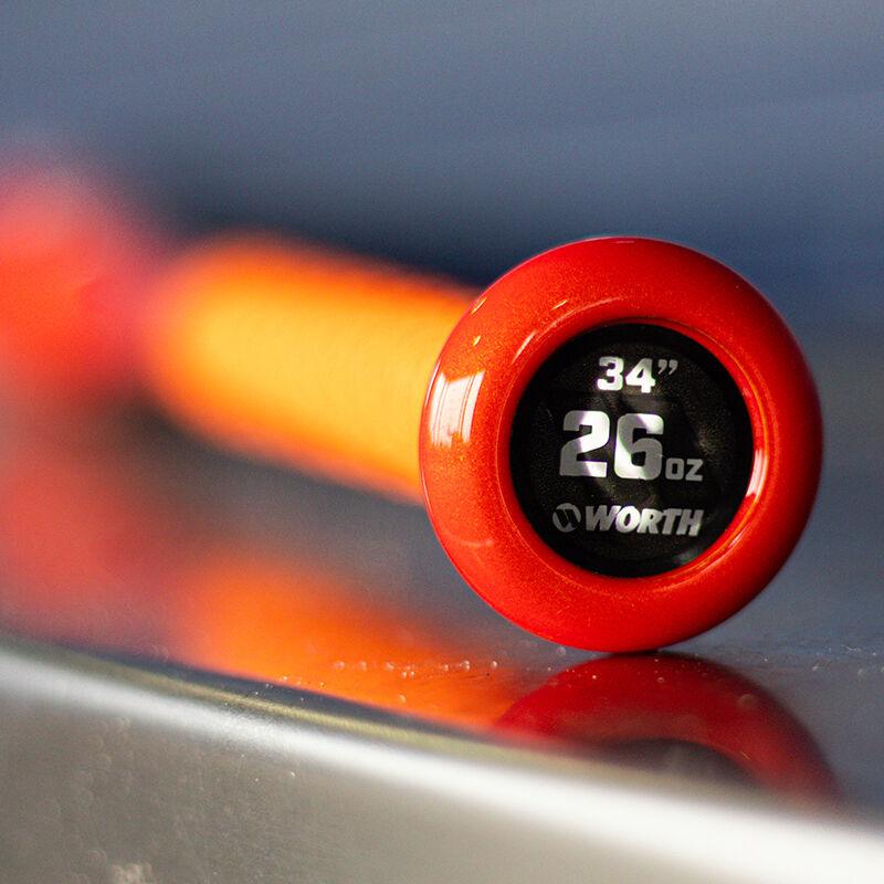 2025 Worth Bedlam - Phil Matte XL USSSA Slowpitch Softball Bat WSU5PMBL product image 12, provided for visual reference and