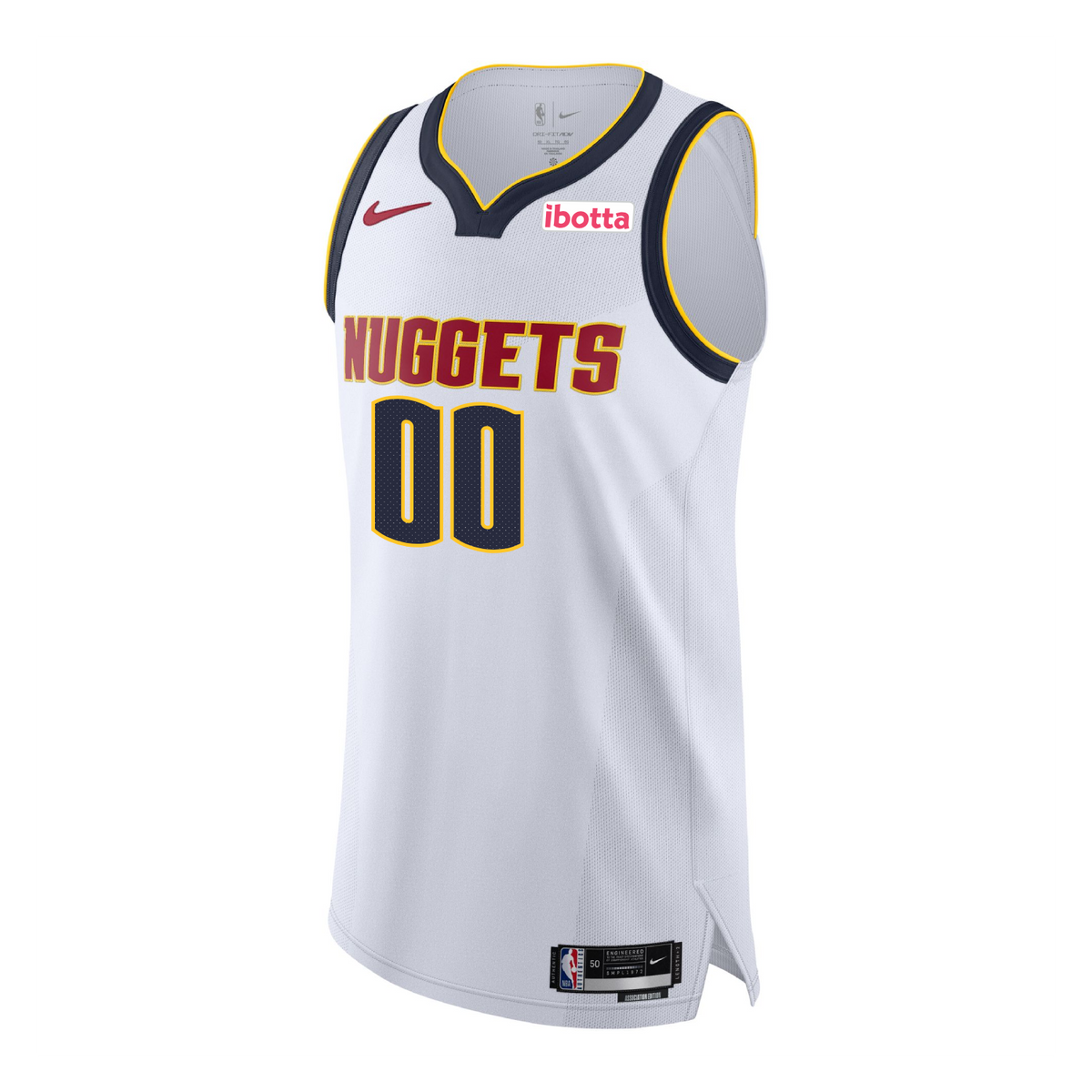 Customized Denver Nuggets Association Authentic Jersey product image 2, provided for visual reference and product detail