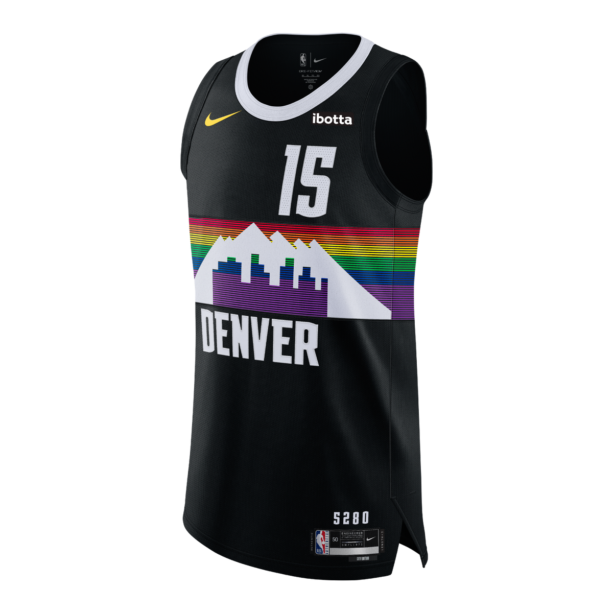 Denver Nuggets 2025-26 City Edition #15 Nikola Jokić Authentic Jersey product image 2, provided for visual reference and