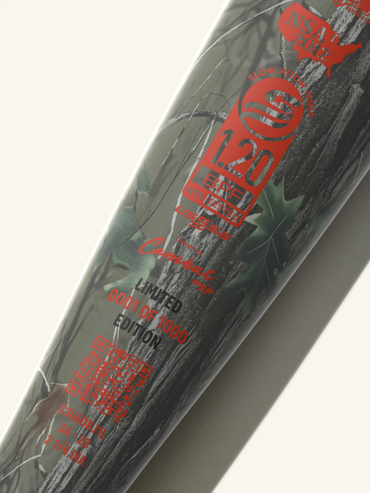 2026 Combat MFG CR-1 Outdoor "Shooters Shoot" Bradley Jones 12.75" 1-Piece USSSA Slowpitch Softball Bat - CSU6OBJ1L product