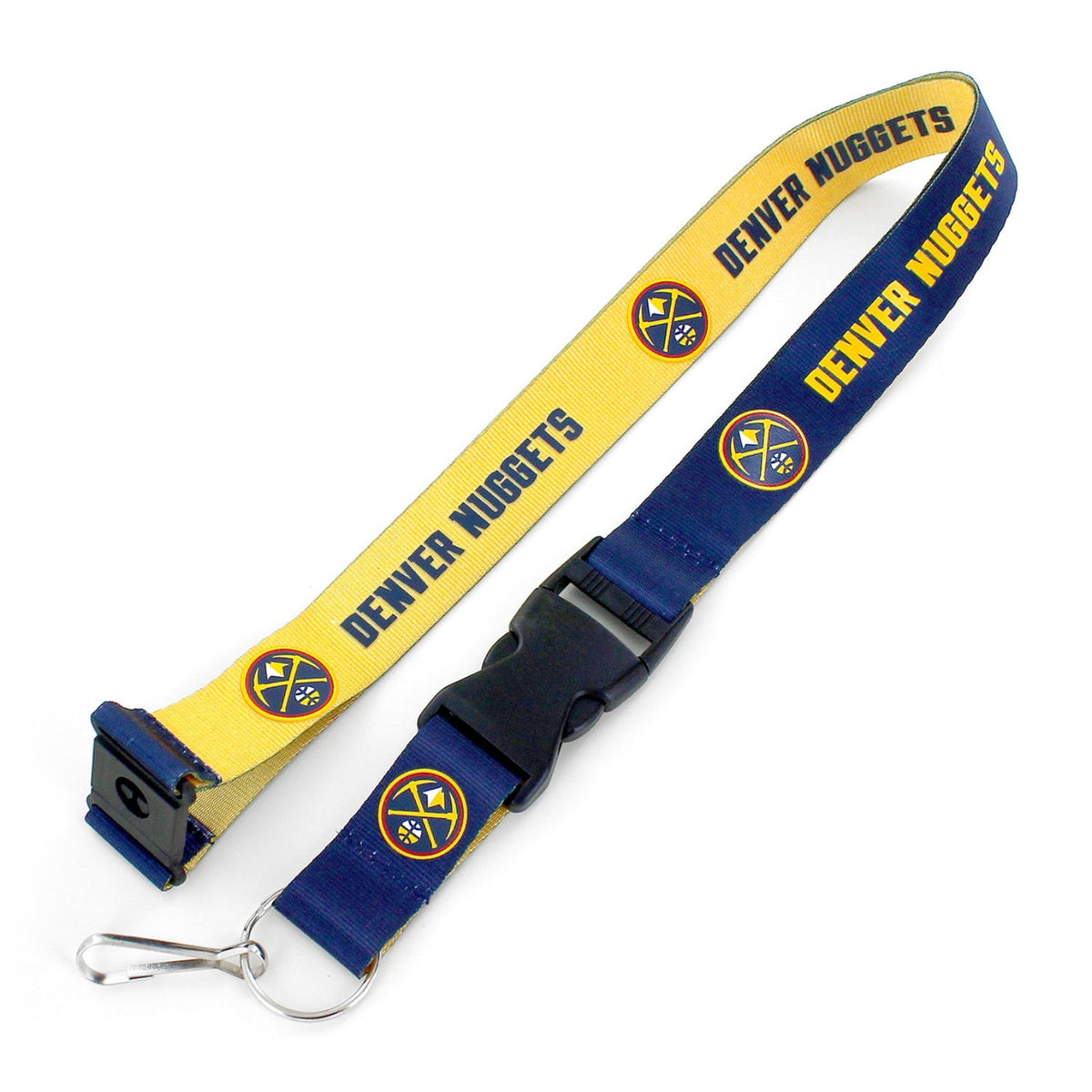 Denver Nuggets Reversible Lanyard product image 1, provided for visual reference and product detail review