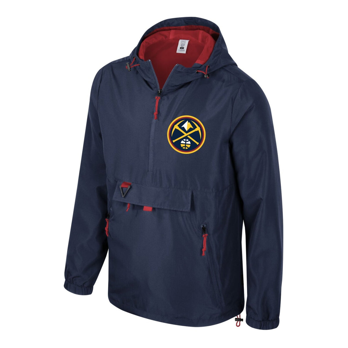 Denver Nuggets Compete Quarter-Zip Windbreaker Jacket product image 1, provided for visual reference and product detail