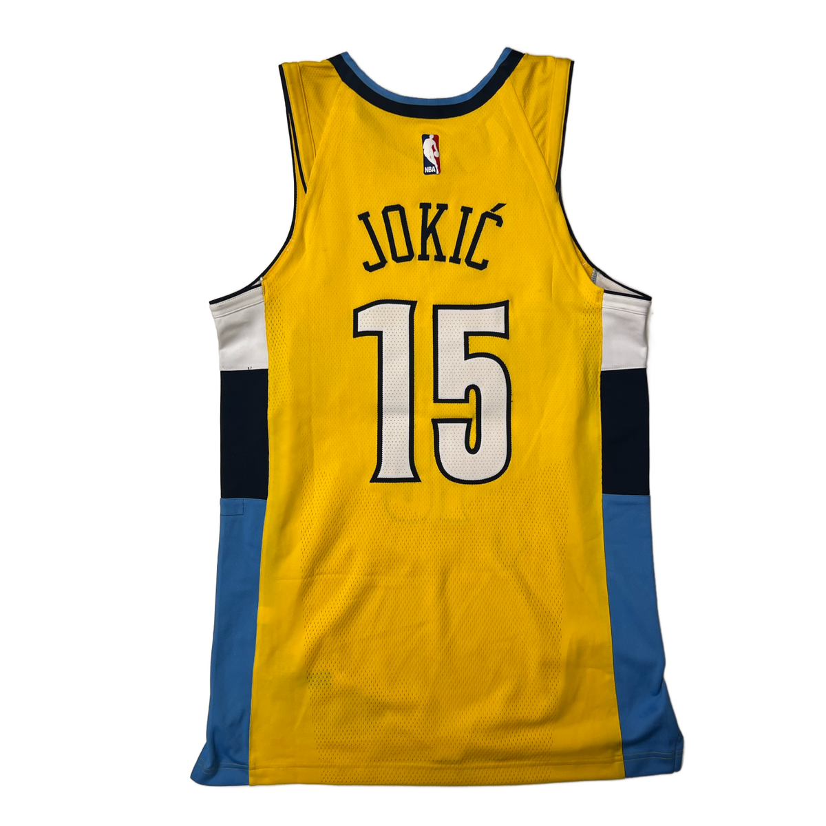 2017 Nuggets Statement Team Issued #15 Nikola Jokić Authentic Jersey product image 1, provided for visual reference and