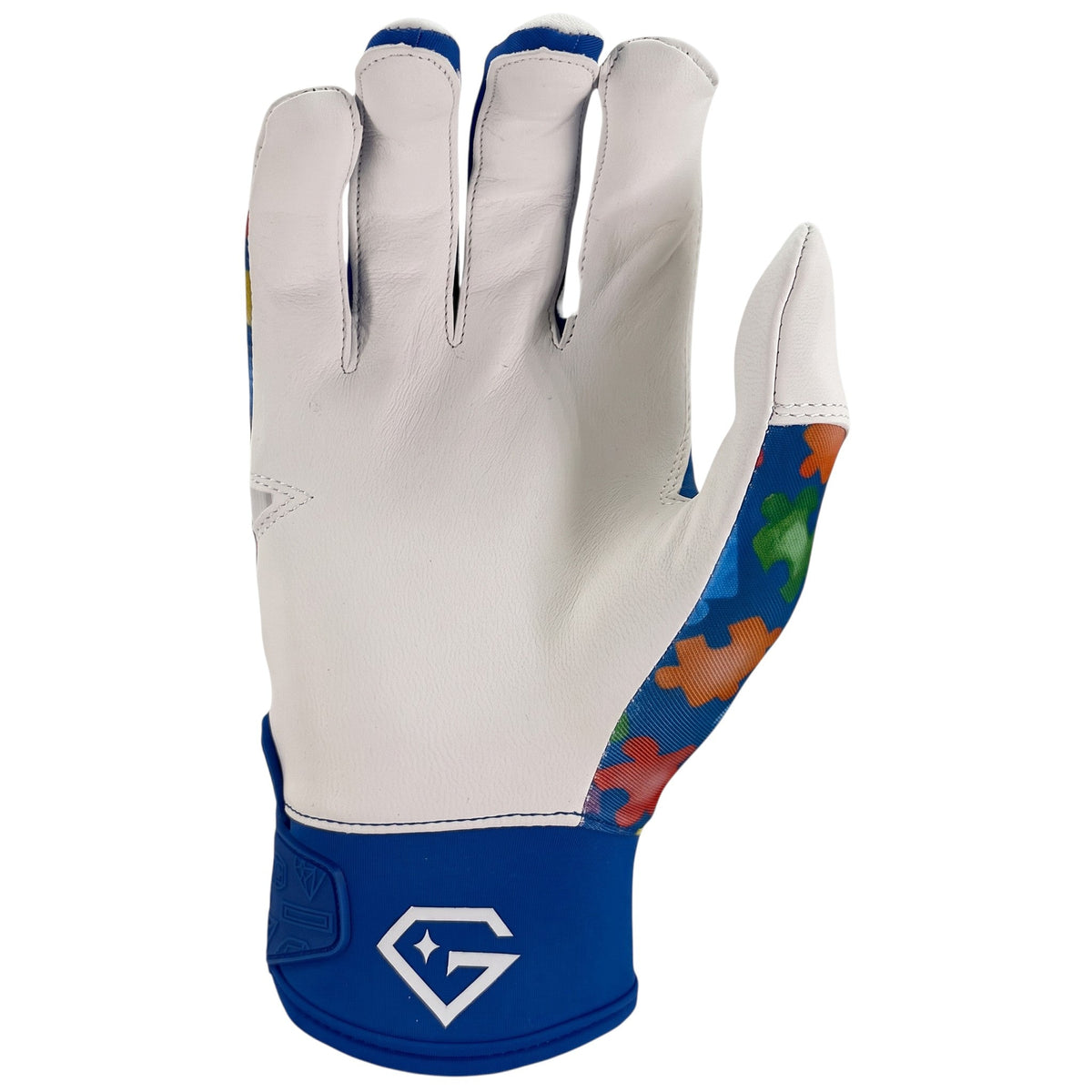 Gem Glove Opalite Batting Glove - Autism Awareness product image 2, provided for visual reference and product detail review