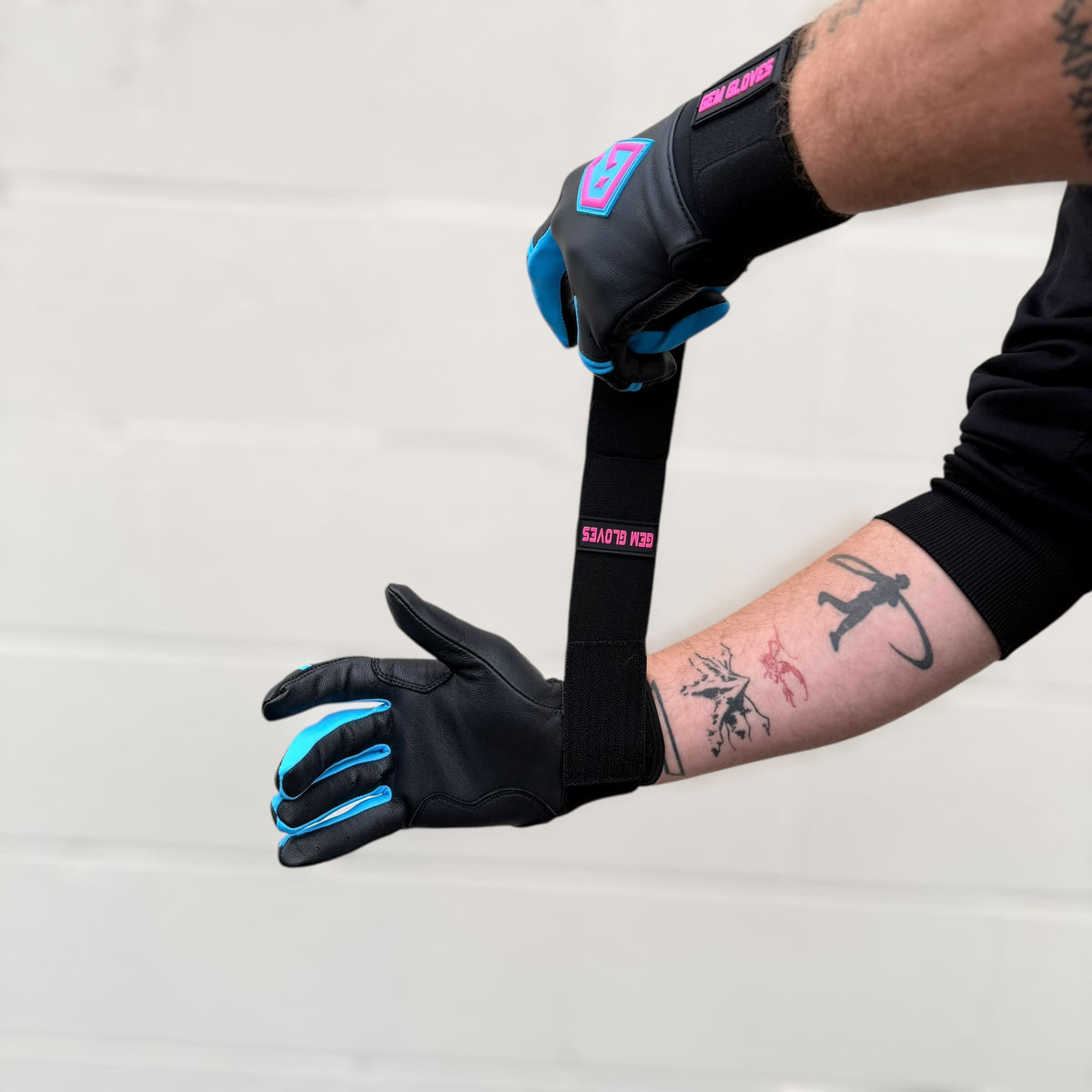 Gem Glove Prospector Long Cuff Batting Glove - Black/Red product image 9, provided for visual reference and product detail