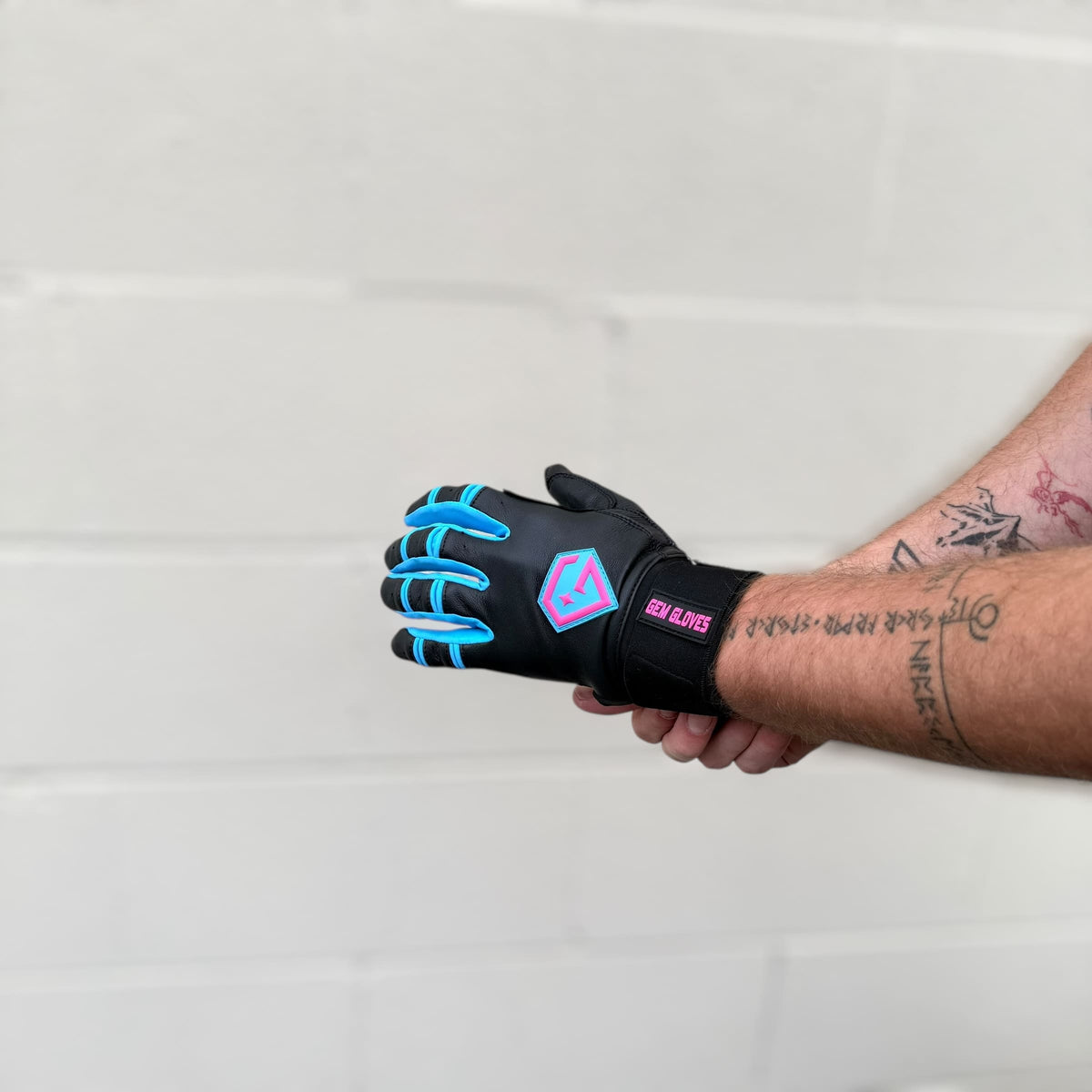 Gem Glove Prospector Long Cuff Batting Glove - Black/Red product image 11, provided for visual reference and product detail