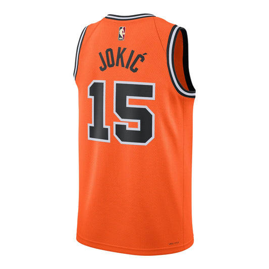 Youth Denver Nuggets #15 Nikola Jokić Nike Hardwood Classic ABA Jersey product image 1, provided for visual reference and