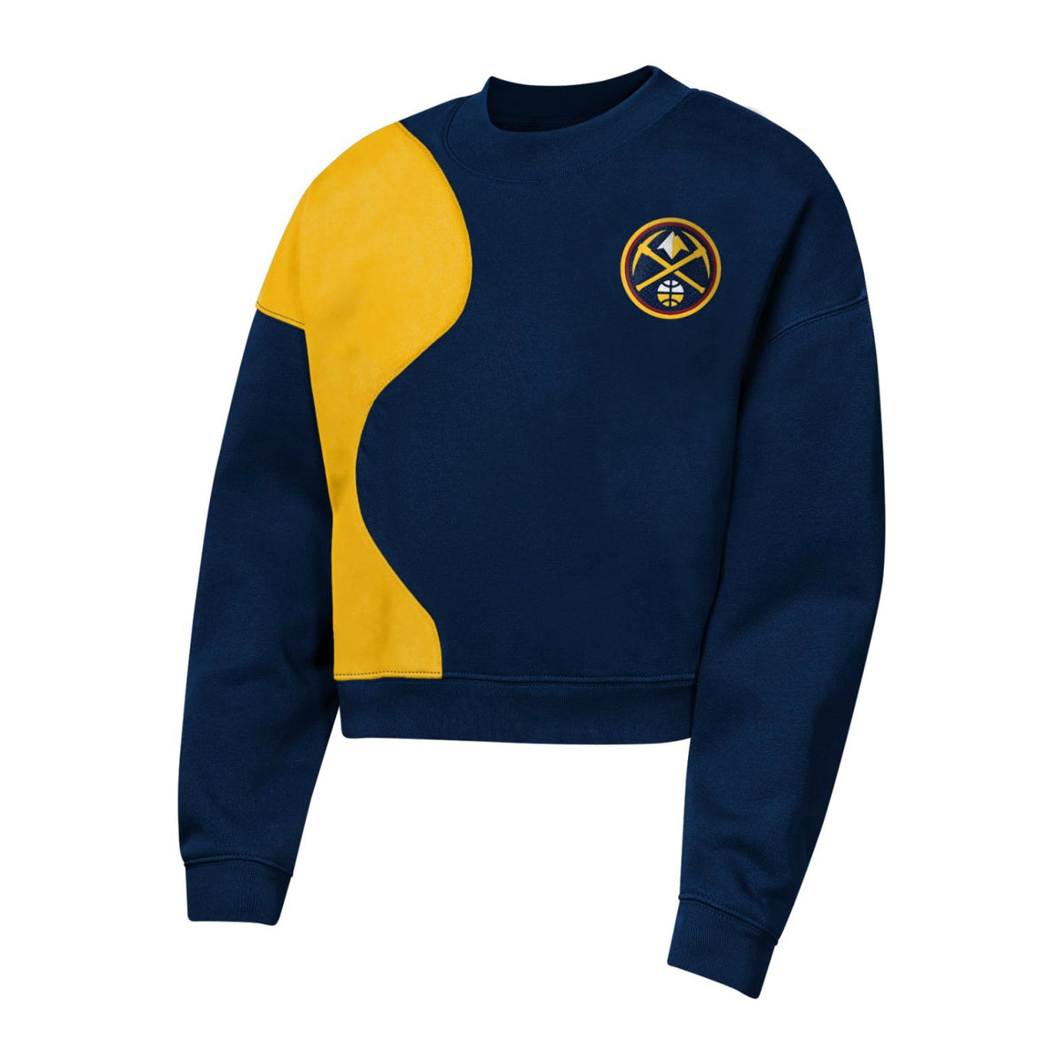 Girl's Denver Nuggets Cropped Crew product image 1, provided for visual reference and product detail review