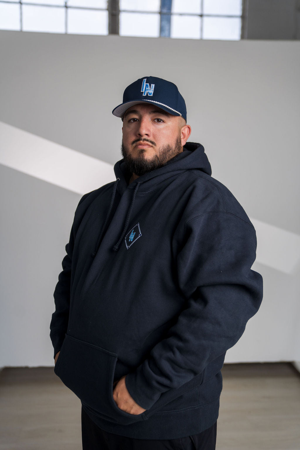 League Night Heroes Hoodie - Navy product image 4, provided for visual reference and product detail review