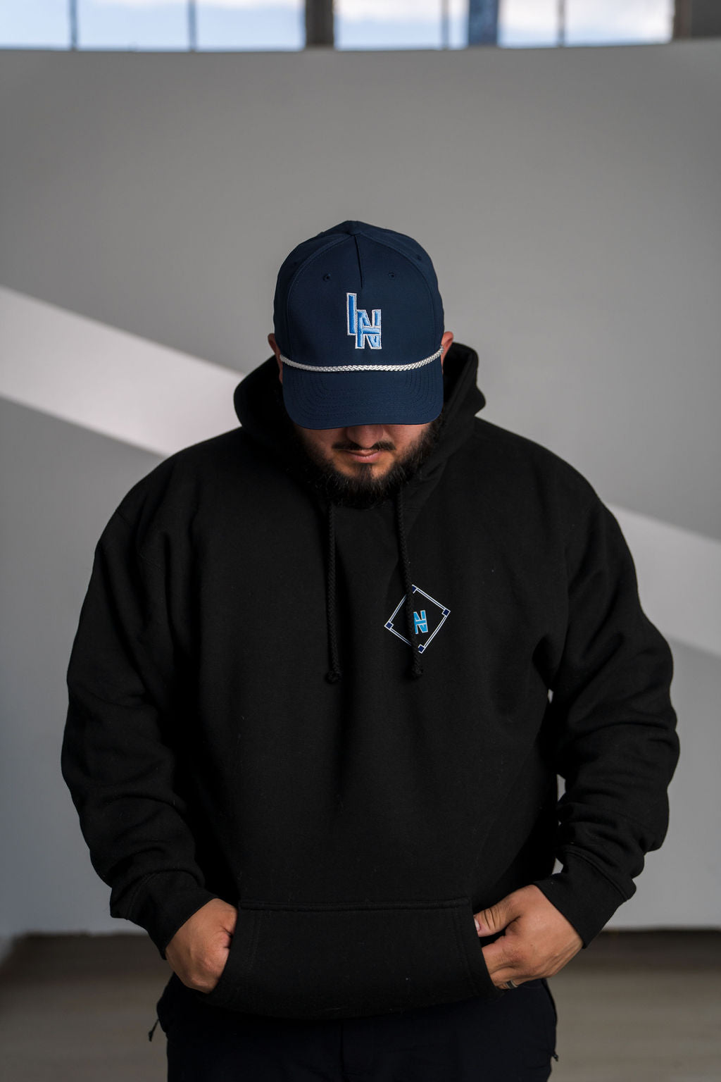 League Night Heroes Hoodie - Black product image 4, provided for visual reference and product detail review