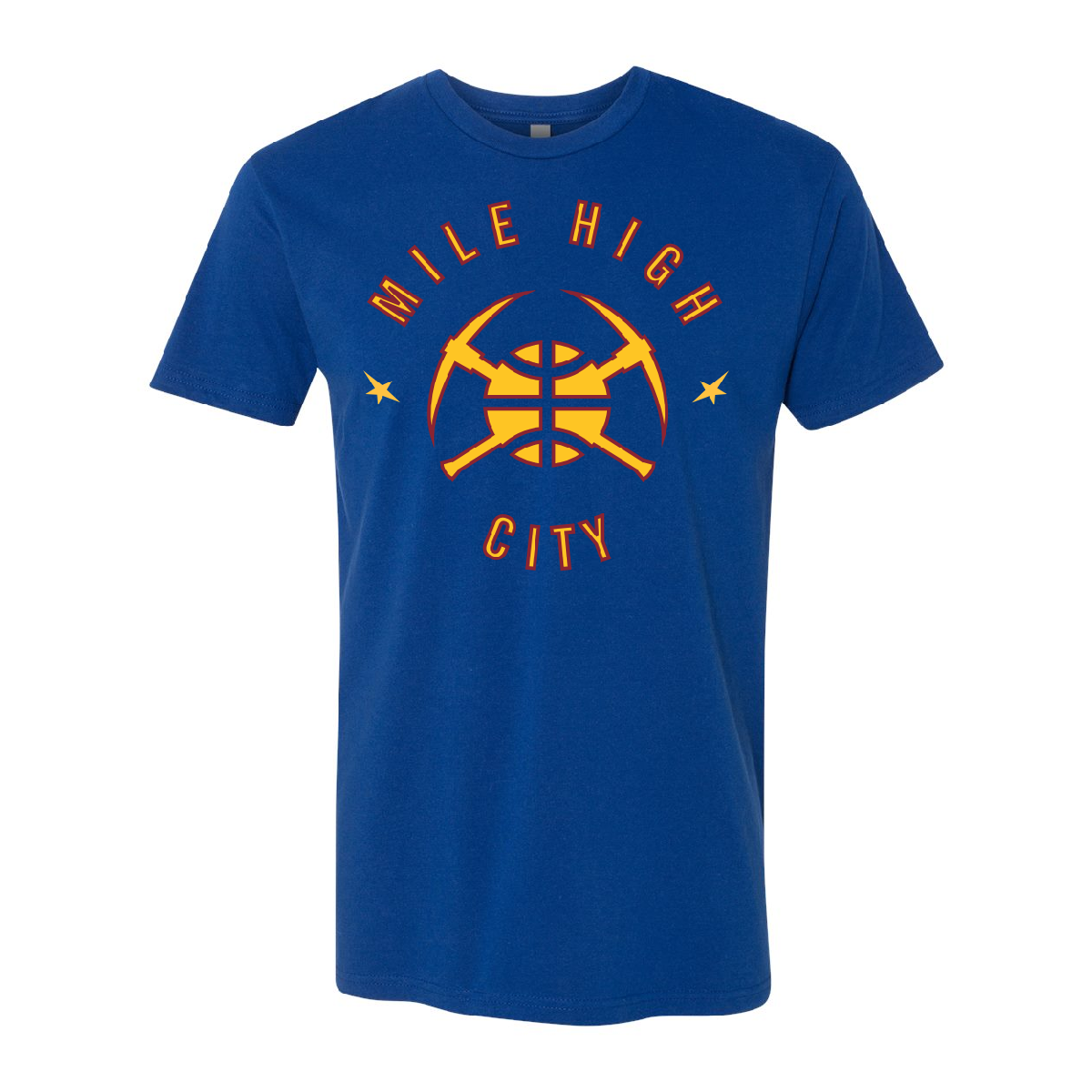 Denver Nuggets Mile High City Logo T-Shirt product image 1, provided for visual reference and product detail review