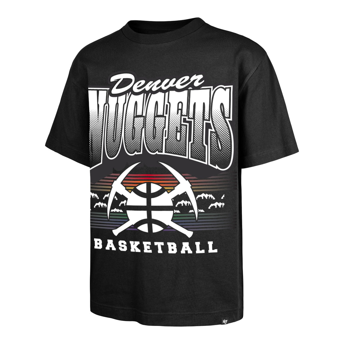 Denver Nuggets 2025-26 City Edition '47 Brand Hand Check T-Shirt product image 1, provided for visual reference and product