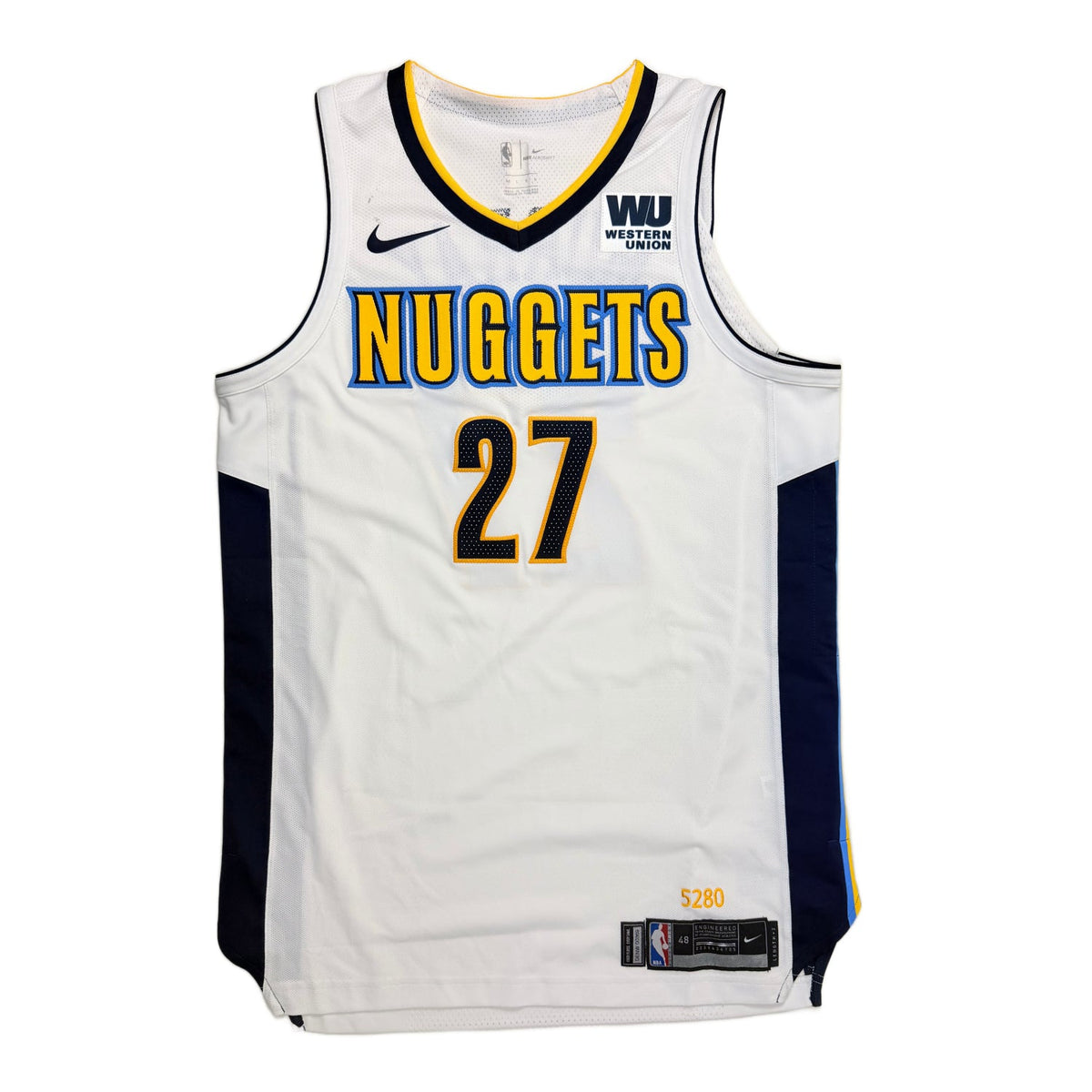 2017-18 Denver Nuggets Association Team Issued #27 Jamal Murray Authentic Jersey product image 2, provided for visual