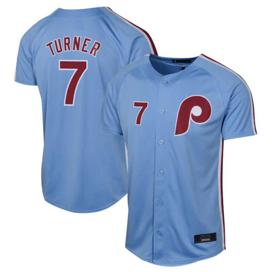 P.Phillies #7 Trea Turner Player Light Blue Limited product image 1