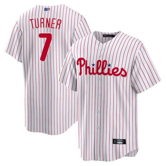 P.Phillies #7 Trea Turner Player White Home Elite Stitched product image 1