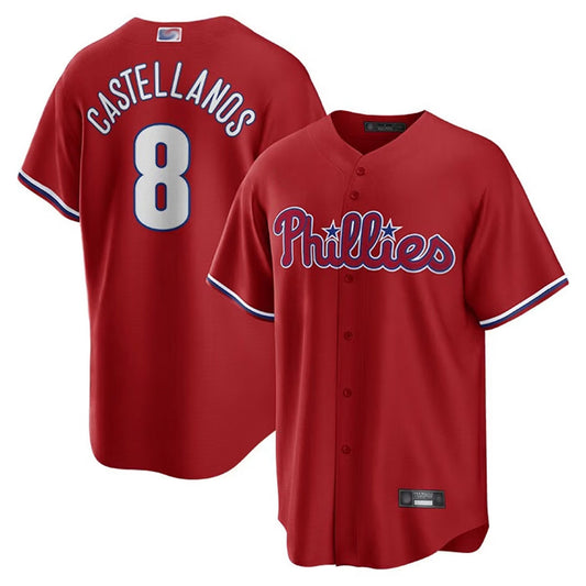 P.Phillies #8 Nick Castellanos Player Red Replica Game product image 1