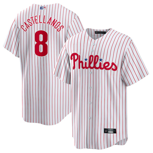 P.Phillies #8 Nick Castellanos Player White Replica product image 1
