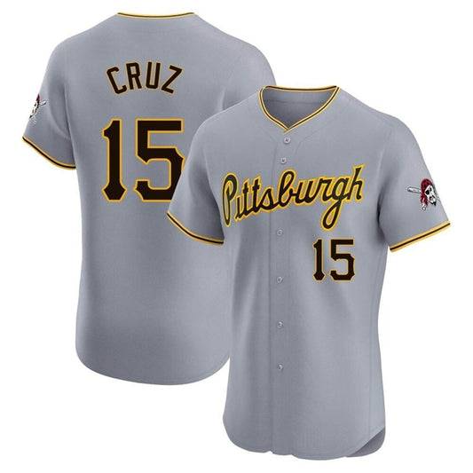 P.Pirates #15 Oneil Cruz Player Grey Limited Elite Baseball product image 1