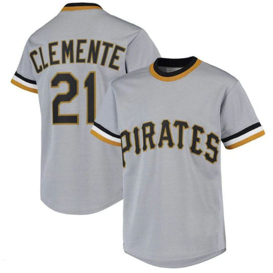 P.Pirates #21 Roberto Clemente Player Gray Road Cooperstown product image 1