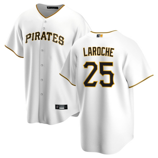 P.Pirates #25 Adam LaRoche Player White Home Replica product image 1