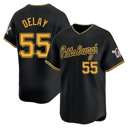 P.Pirates #55 Jason Delay Player Gray Limited Elite product image 1