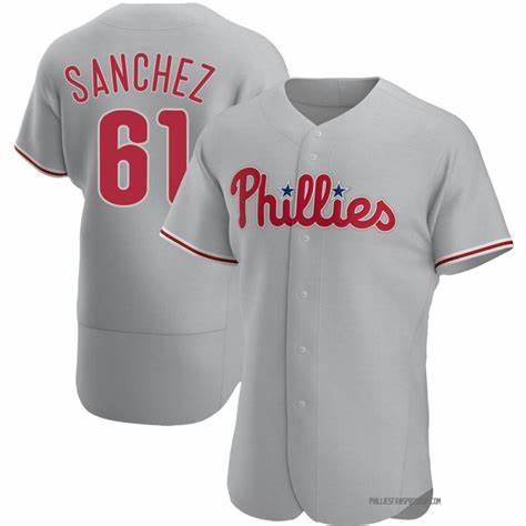 P.Phillies #61 Cristopher Sanchez Player Grey Flex Base product image 1