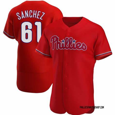P.Phillies #61 Cristopher Sanchez Player Red Flex Base product image 1