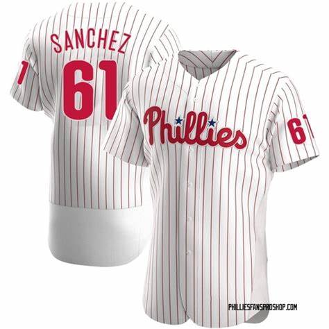 P.Phillies #61 Cristopher Sanchez Player White Flex Base product image 1