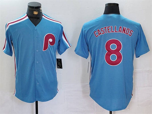 P.Phillies #8 Nick Castellanos Player Blue Cool Base product image 1