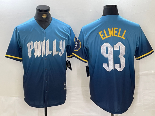 P.Phillies #93 Jason Elwell Player Blue City Connect product image 1
