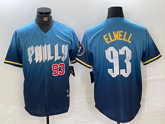 P.Phillies #93 Jason Elwell Blue City Connect Limited product image 1
