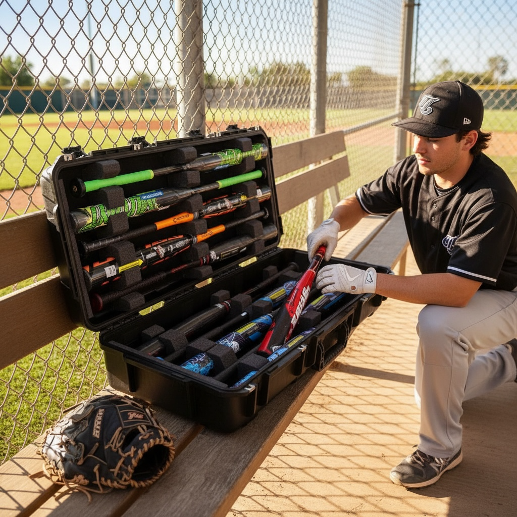 SKB iSeries 3614-6 Wheeled Baseball & Softball Bat Case product image 2, provided for visual reference and product detail