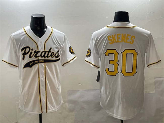 P.Pirates #30 Paul Skenes Player Game Jersey White Cool product image 1