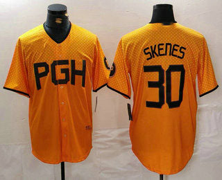 P.Pirates #30 Paul Skenes Player Gold City Connect Stitched product image 1