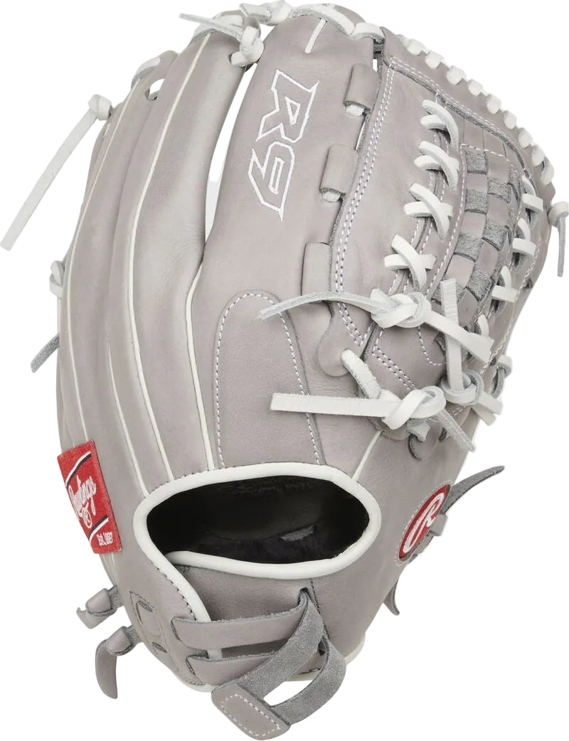 Rawlings R9 Series 12.5" Fastpitch Fielding Glove R9SB125-18G product image 1, provided for visual reference and product